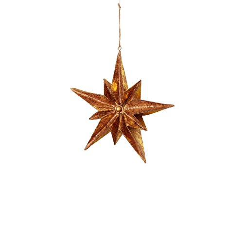 Sage & Co. XAO20068GD Cork Dimensional Star Ornament (6 Pack)