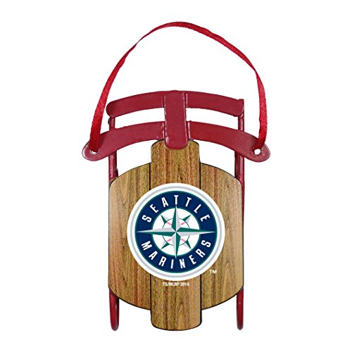 MLB Seattle Mariners Metal Sled Ornament