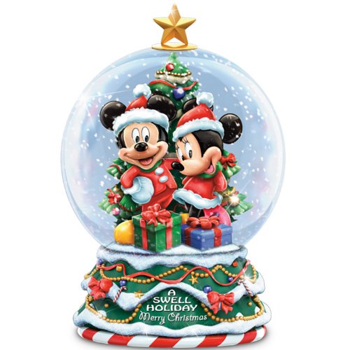 Disney A Swell Holiday Miniature Snowglobe by The Bradford Exchange