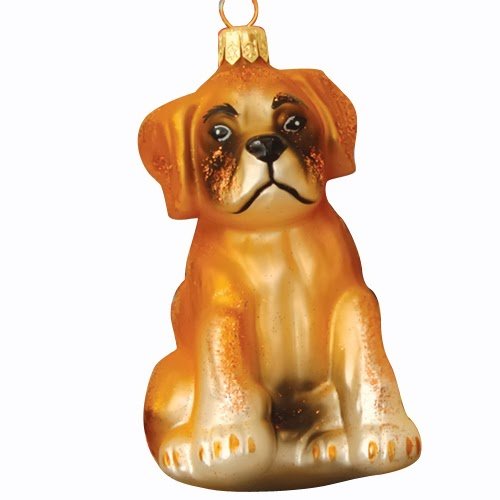 Boxer Dog Christmas Ornament created by European artisans for ORNAMENTS TO REMEMBER