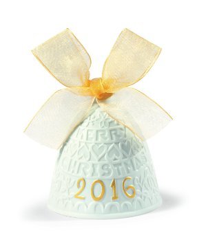Lladro 2016 Annual Re- Deco Christmas Bell # 01018410 (gold finish)