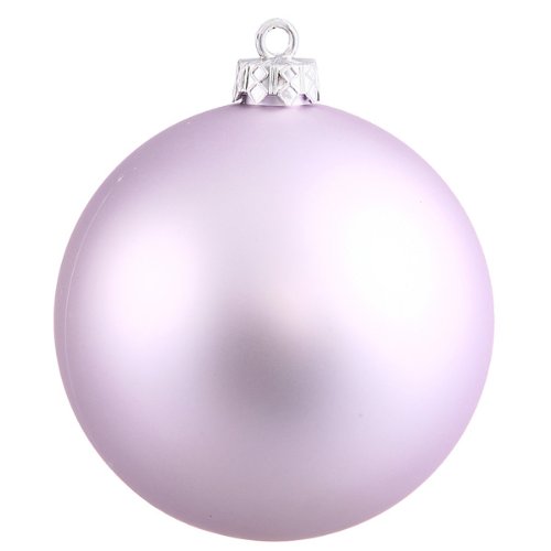 Vickerman Matte Lavender Purple Commercial Shatterproof Christmas Ball Ornament, 6″