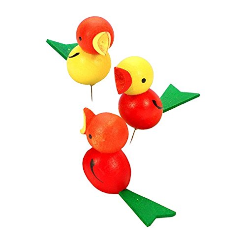 11-0022 – Christian Ulbricht Ornament – Birds on Pin – 1.25″”H x .5″”W x 2″”D