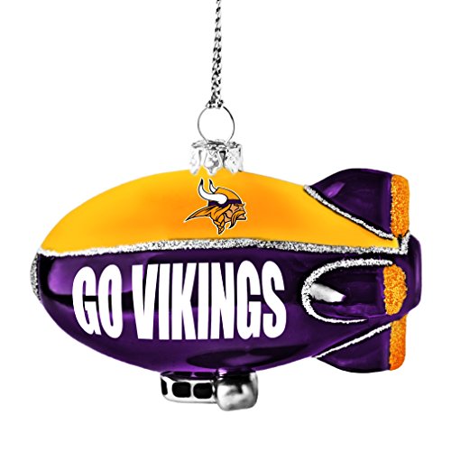 NFL Minnesota Vikings Glitter Blimp Ornament