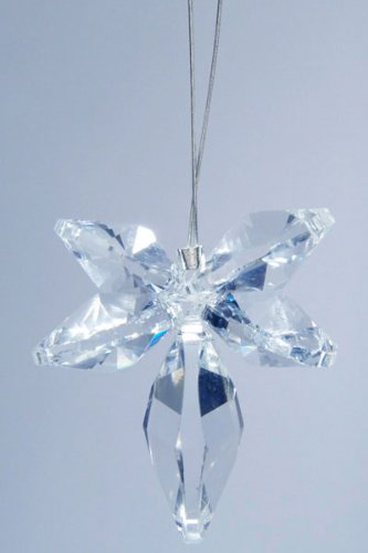 Beautiful Ornament Butterfly-Clear (1.15″ X 1.25″) Crystal Charm Ornament – Clear – Swarovski Crystal