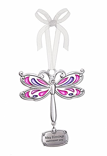 May Blessings Surround You Dragonfly Charm Ornament – By Ganz