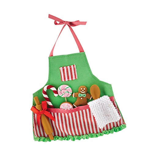 Department 56 Mrs. Claus Sweet Shoppe Sweets Apron Ornament, 6″