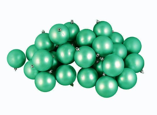 Vickerman 60 Count Matte Seafoam Green Shatterproof Christmas Ball Ornaments, 2.5″
