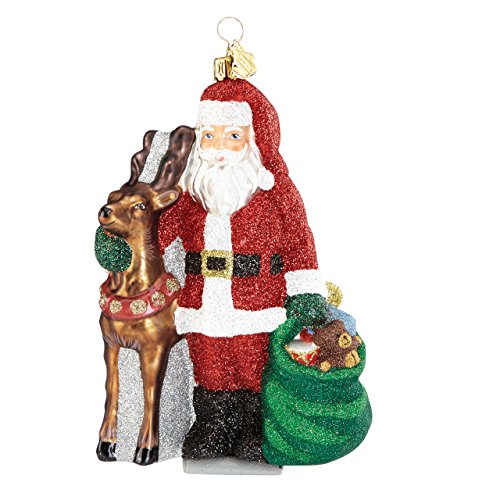 Reed & Barton Jingle All The Way Santa & Reindeer Figural Ornament