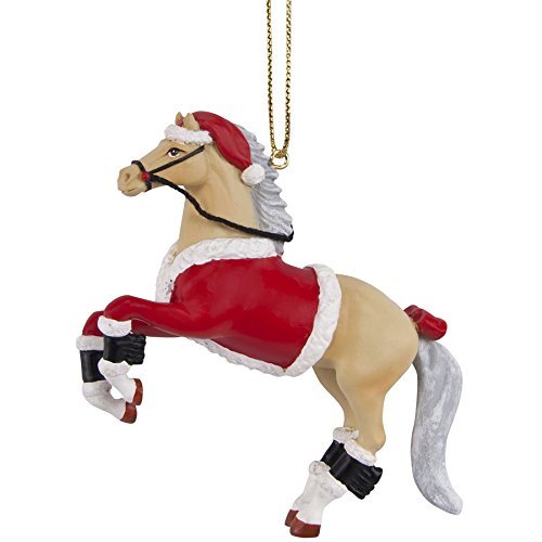 Trail of Painted Ponies Santa Pony Ornament 3.15 IN by Enesco Gift