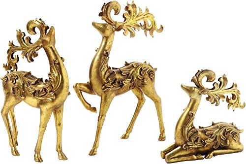 Mark Roberts Elegant Deer Figures Set of 3
