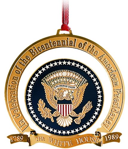 1989 White House Christmas Ornament, The Bicentennial of the Presidency