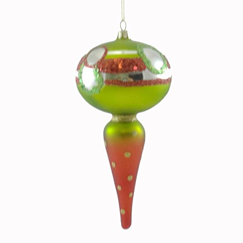 Holiday Ornament ICICLE ORNAMENT COLORFUL Christmas Jim Marvin Glass TC4916A