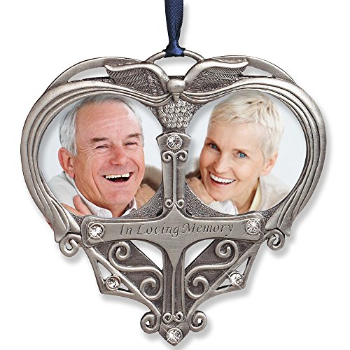 Memorial Photo Ornament – Double Picture Opening – In Loving Memory Christmas Ornament – Loss of a Loved One Gift – Remembrance Ornament – Bereavement Gifts