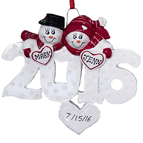 Personalized Couple Ornament 2016-Free Personalization