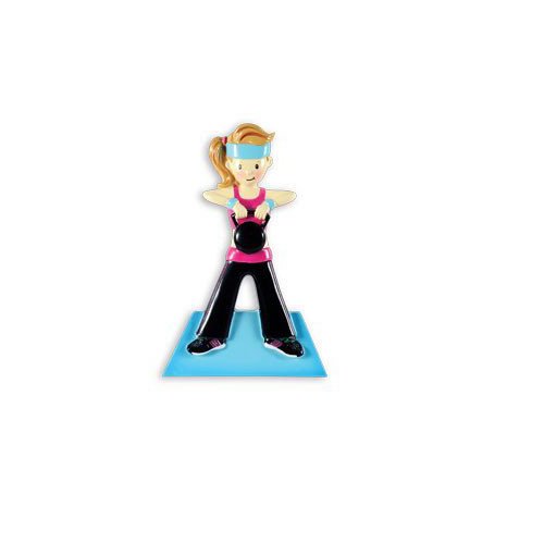 Sport Cross Fit Female Personalized Christmas Tree Ornament