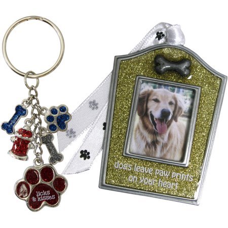 Gloria Duchin Dog Christmas Ornament and Keychain Gift Set