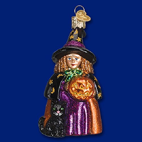 Old World Christmas Cute Witch Glass Blown Ornament