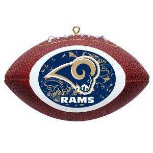 Offically Licensed Los Angeles Rams Replica Football Ornament