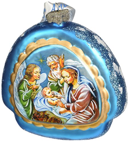 G. Debrekht Limited Edition Nativity Rainbow Glass Ornament
