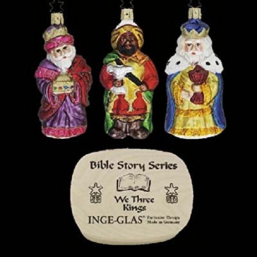 Inge Glas Heirlooms Bible Story We Three Kings German Glass Christmas Ornaments