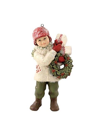 Bethany Lowe A Child’s Christmas Delivery Danny Boy Wreath Gifts Ornament