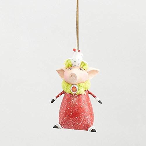 3.5″ Patience Brewster Krinkles Mini Phyllis Pig Decorative Christmas Ornament