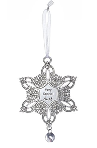 Ganz Snowflake Wishes Ornament, Very Special Aunt