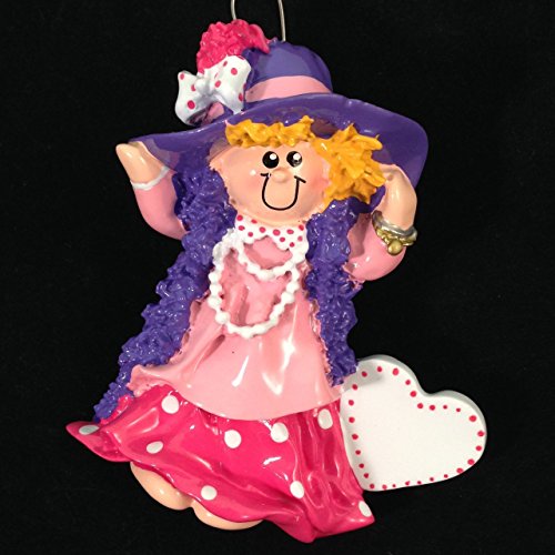Dressup Girl Personalized Christmas Holiday Ornament