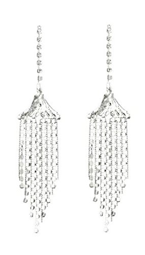 PAIR of Rhinestone Tassel Ornaments by Sage