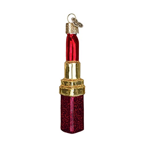 Old World Christmas Lipstick Glass Blown Ornament