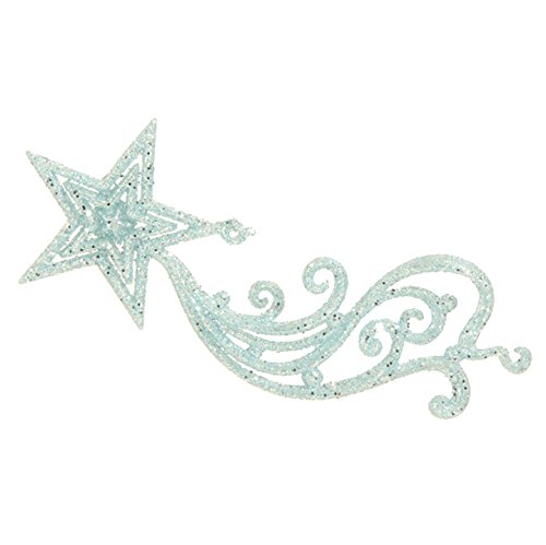RAZ Imports – 8″ Shooting Star Christmas Tree Ornament (Silvery Blue)