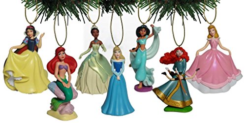 Disney Princess 7 pc Figurine Ornament Set