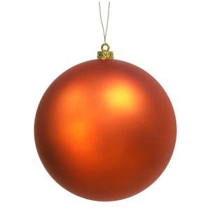 Vickerman 10″ Burnish Orange Matte Ball Ornament