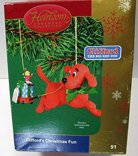 Carlton Cards Cliffords Christmas Fun Ornament The Big Red Dog Holiday