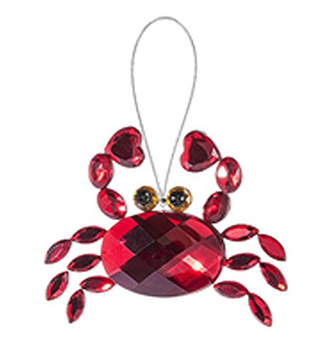 Crystal Expressions Red Colored Crab Sea Life Ornament – By Ganz