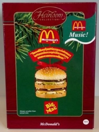 Carlton Heirloom Collection ‘Music’ Ornament (CXOR-103J) McDonald’s ‘BigMac’ – 2003
