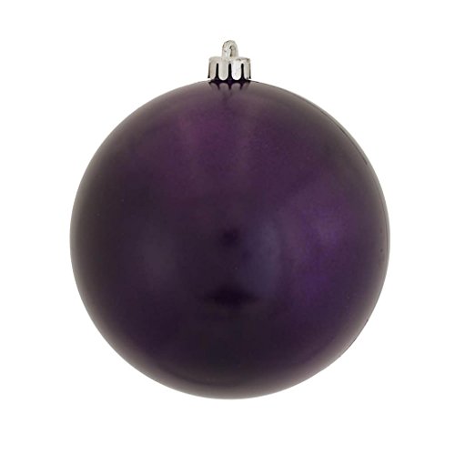 Vickerman 310458 – 4.75″ Plum Pearl Finish Ball Christmas Tree Ornament (N591226P)