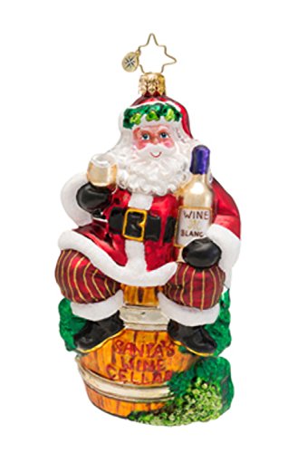 Christopher Radko Spirit of the Holidays White Wine Christmas Ornament #1016623