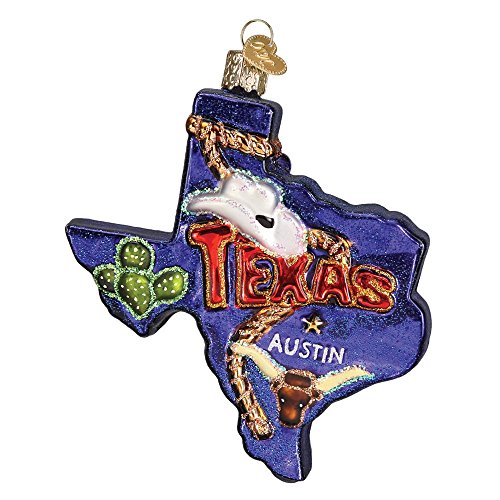 Old World Christmas State Of Texas Glass Blown Ornament