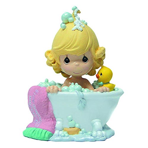 Precious Moments Ornament ~ Little Girl in Bathtub with Bubbles & Rubber Duckie!