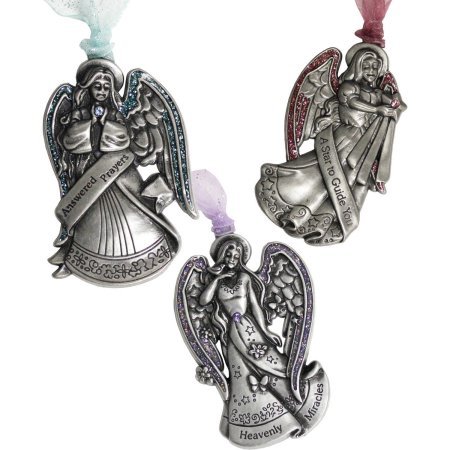 6-Piece, Personalized Angel Christmas Ornament Gift Set