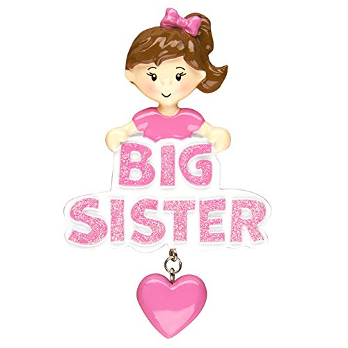 Big Sister Personalized Christmas Tree Ornament