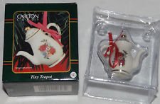 Carlton Cards Tiny Teapot Christmas Ornament