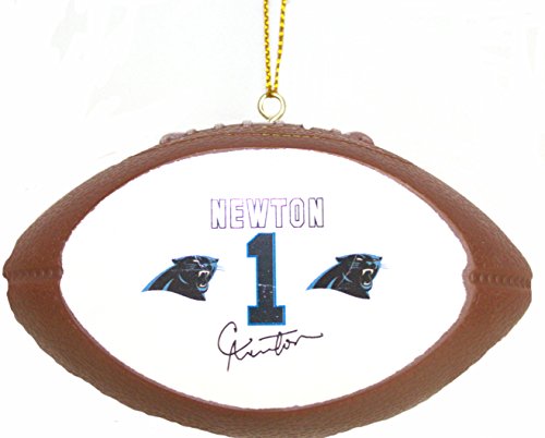Offically Licensed Cam Newton Signature Replica Football Ornament