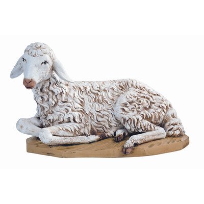 Scale Seated Sheep Nativity Figurine Christmas Decoration