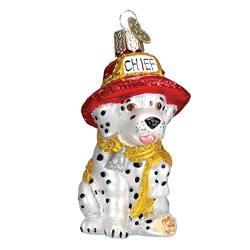 Old World Christmas Dalmatian Pup Glass Blown Ornament