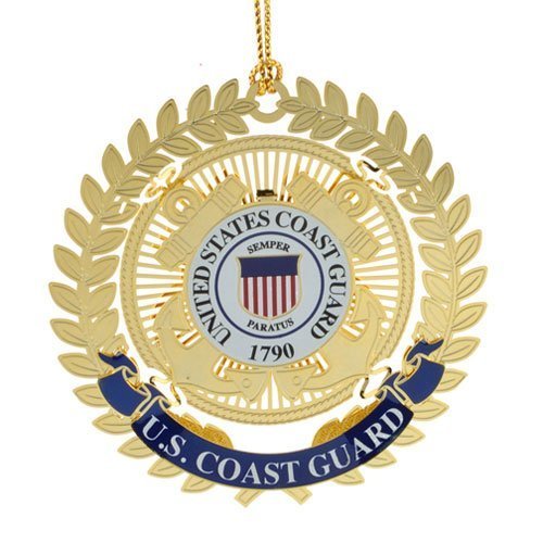 ChemArt 2.5″ Collectible Keepsakes United States Coast Guard Logo Christmas Ornament