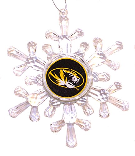 NCAA Offically Licensed Missouri Mizzou Tigers Acrylic Snowflake Ornament