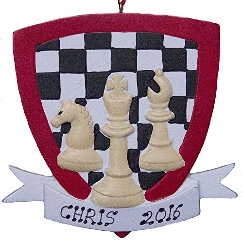 Personalized Chess Ornament-Free Personalization